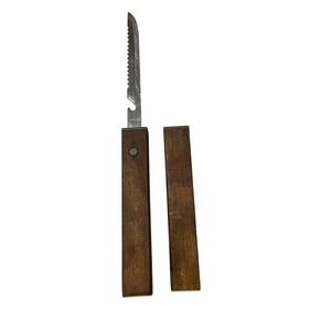 Warco Floating Fish Knife Stainless Steel Japan Serrated Wood Bottle Opener